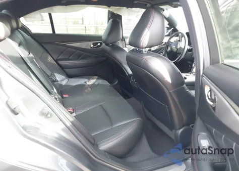 2019 Infiniti Q50 3.0T Red Sport 400 z USA, uszkodzony, nr VIN JN1FV7AP2KM760588